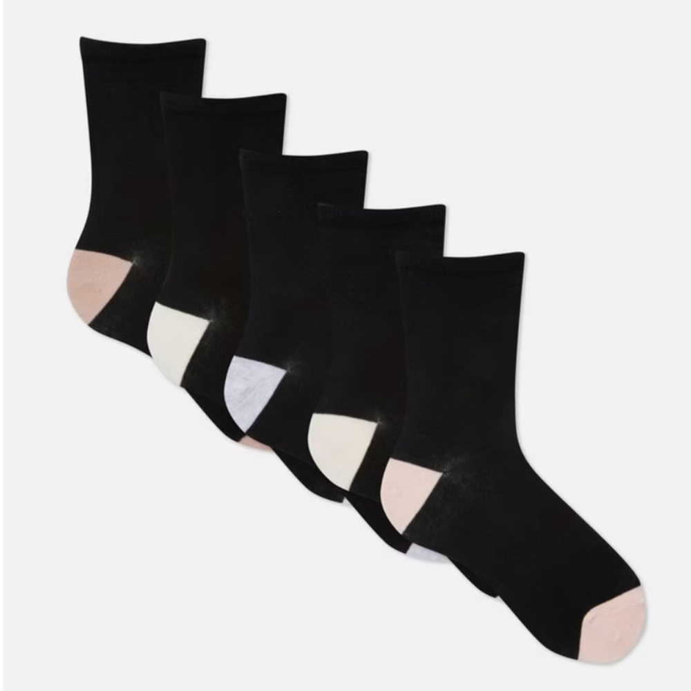 Primark Black and pastel color women’s Socks Set